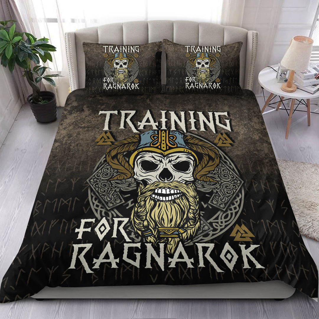 Viking Bedding Set Valknut Raven Style