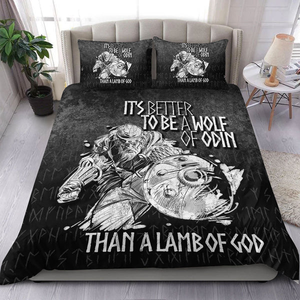 Viking Bedding Set Viking Valhalla Odin It'S Better To Be A Wolf