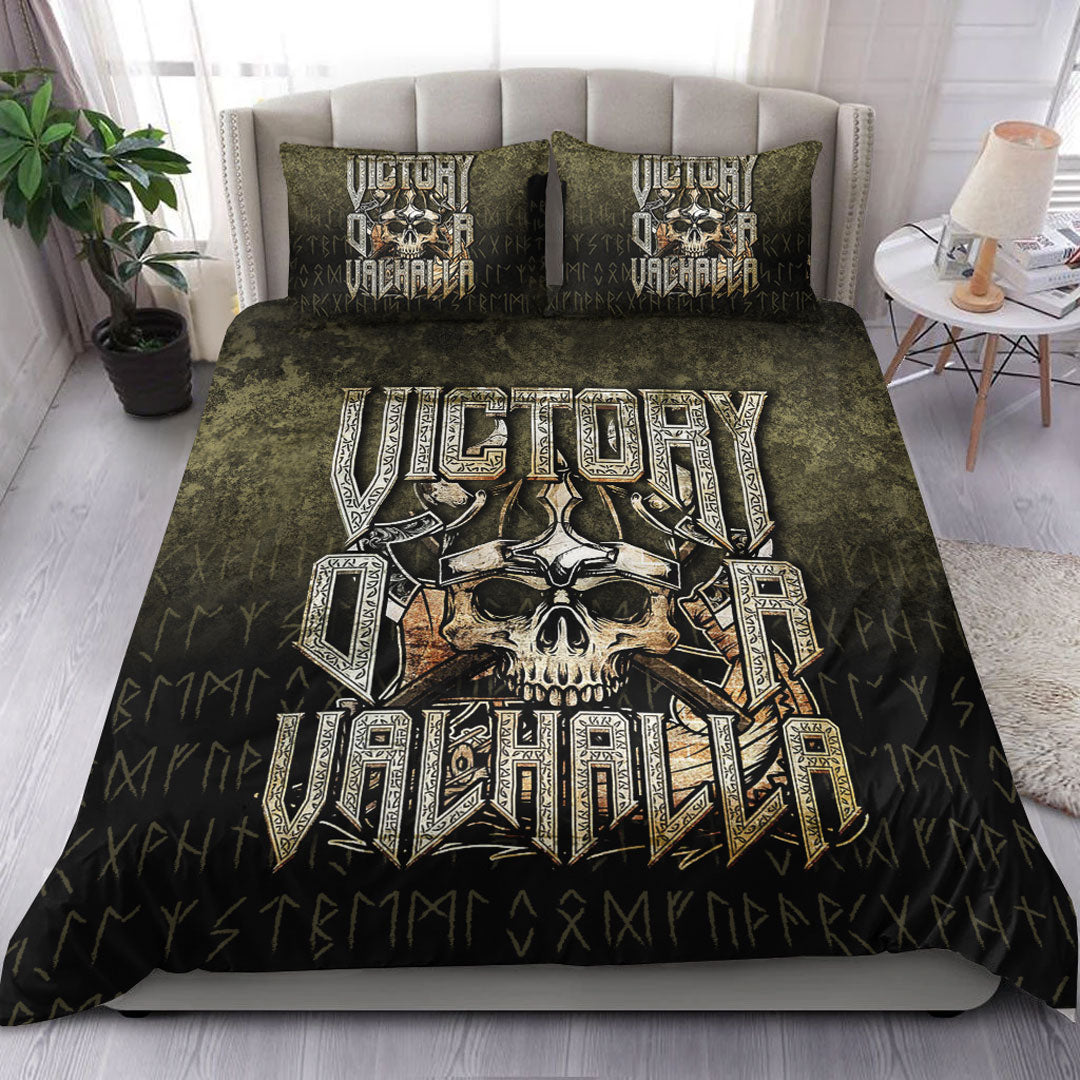 Viking Bedding Set Victory or Valhalla Drakkar Ver01