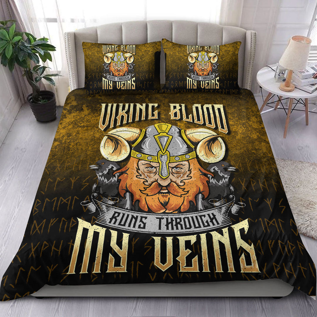 Viking Bedding Set Viking Blood Runs Through My Veins