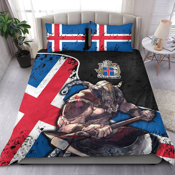 Viking Bedding Set Iceland Warrior Brush Style