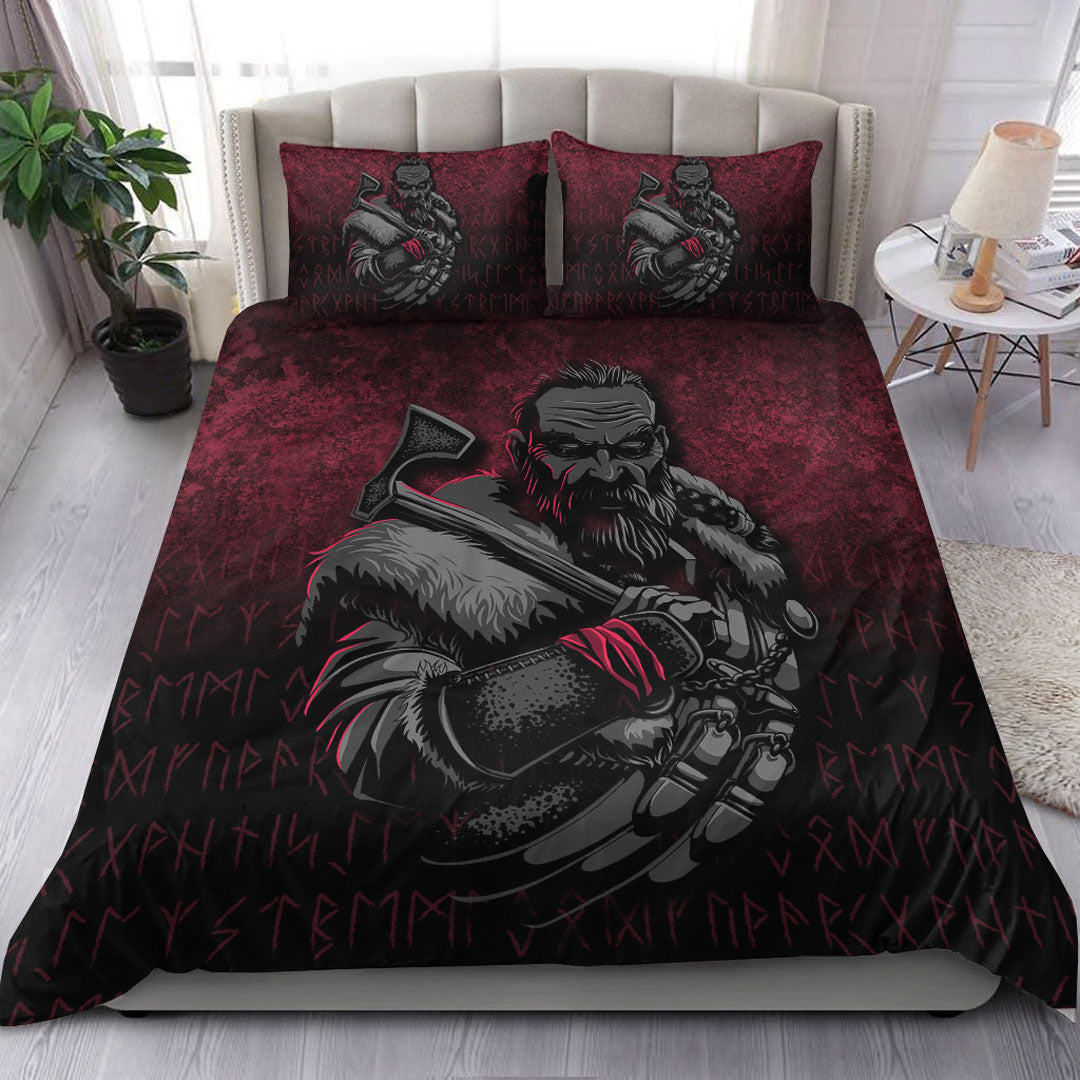 Viking Bedding Set Viking Warrior With Axe