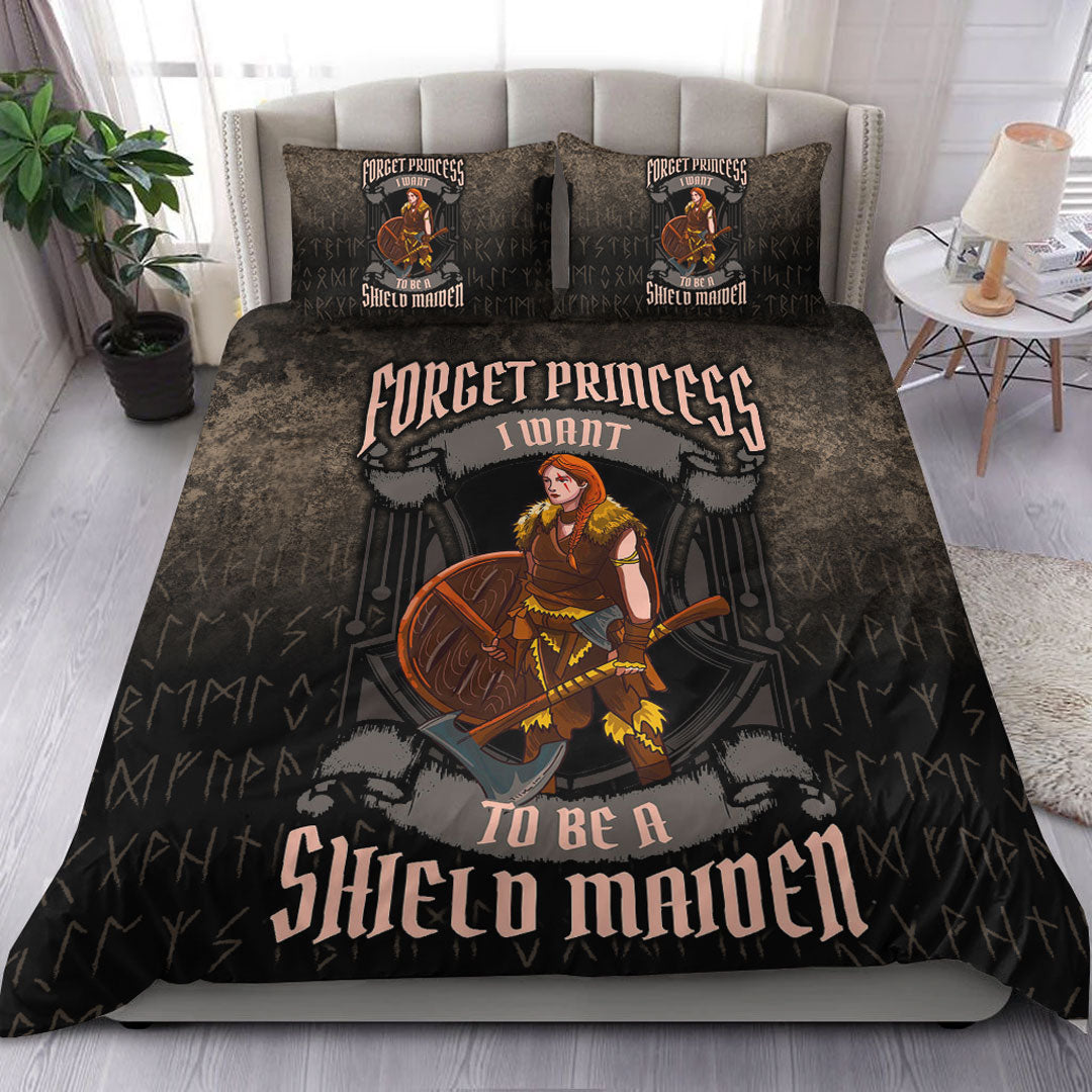 Viking Bedding Set Forget Princess I Want To Be A Shield Maiden