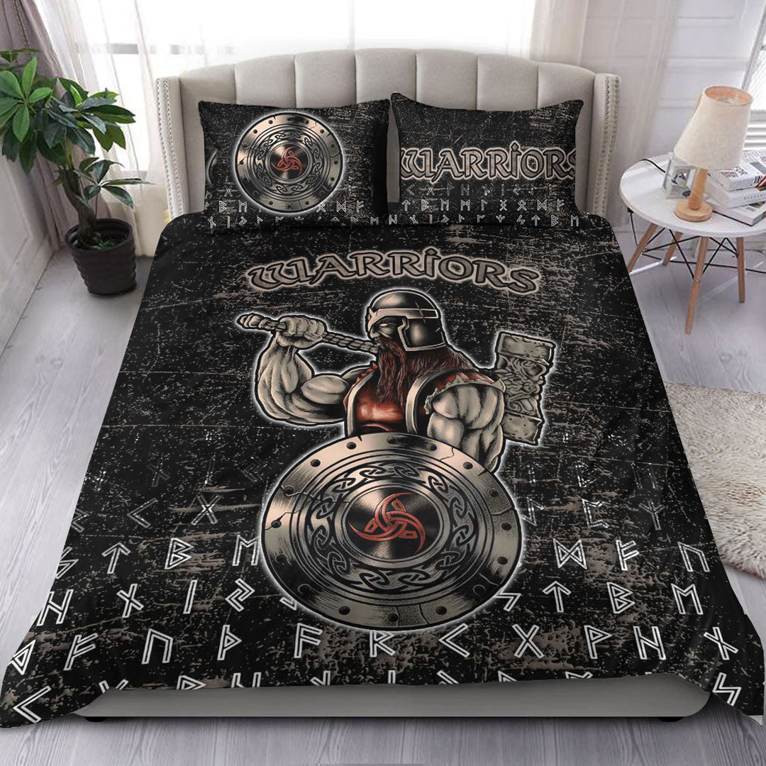 Viking Bedding Set Viking Warriros Brush Style