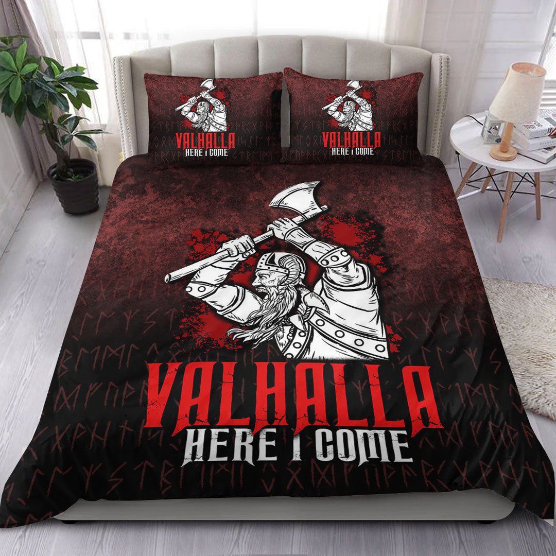 Viking Bedding Set Valhalla Here I Come Style