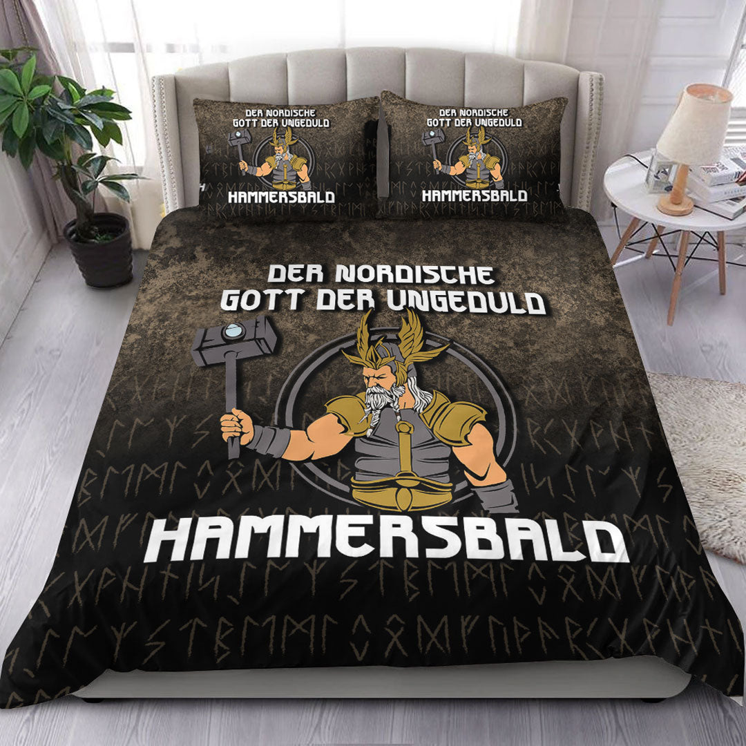 Viking Bedding Set Der Nordische Gott Der Ungeduld Hammersbald