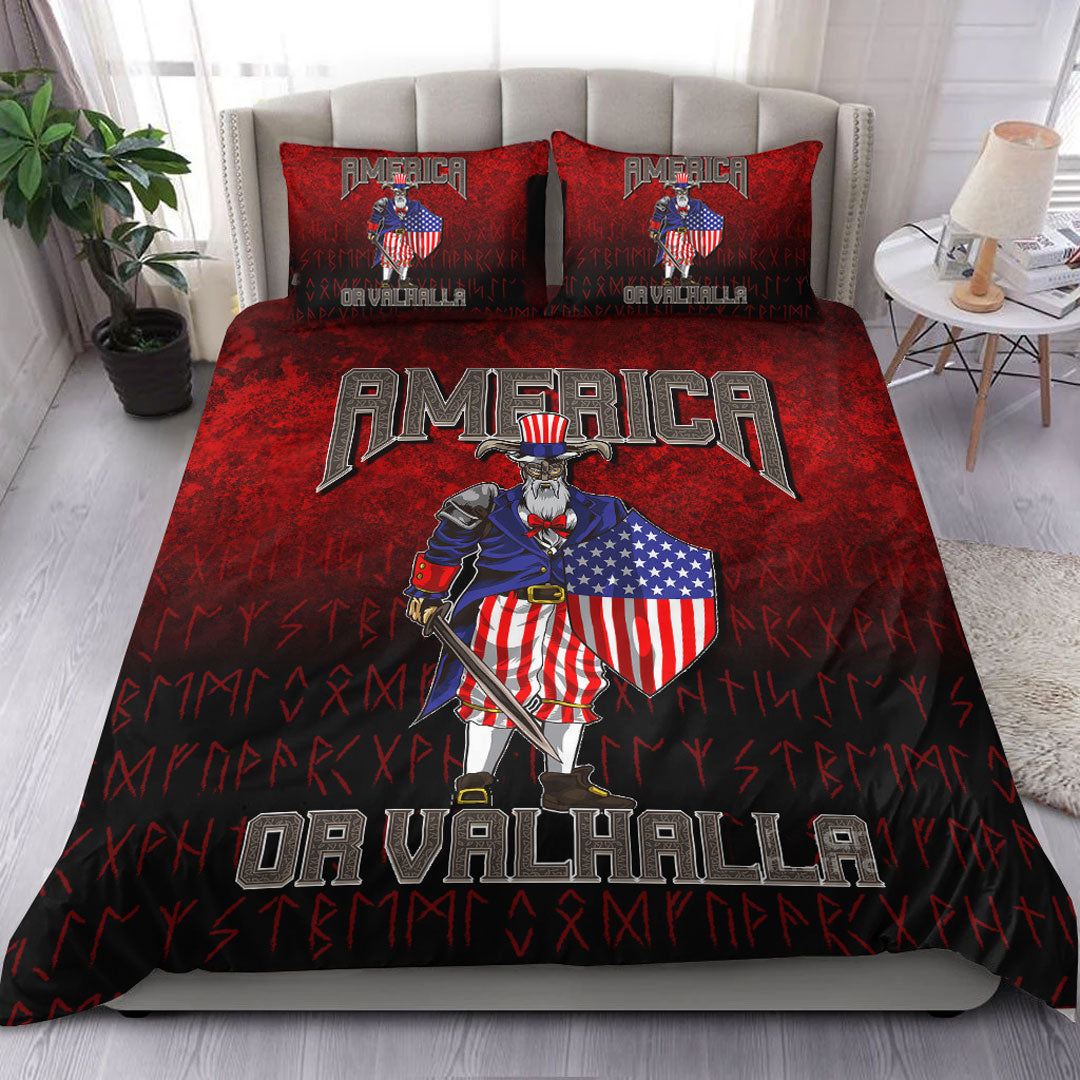 Viking Bedding Set America Or Valhalla Ver01