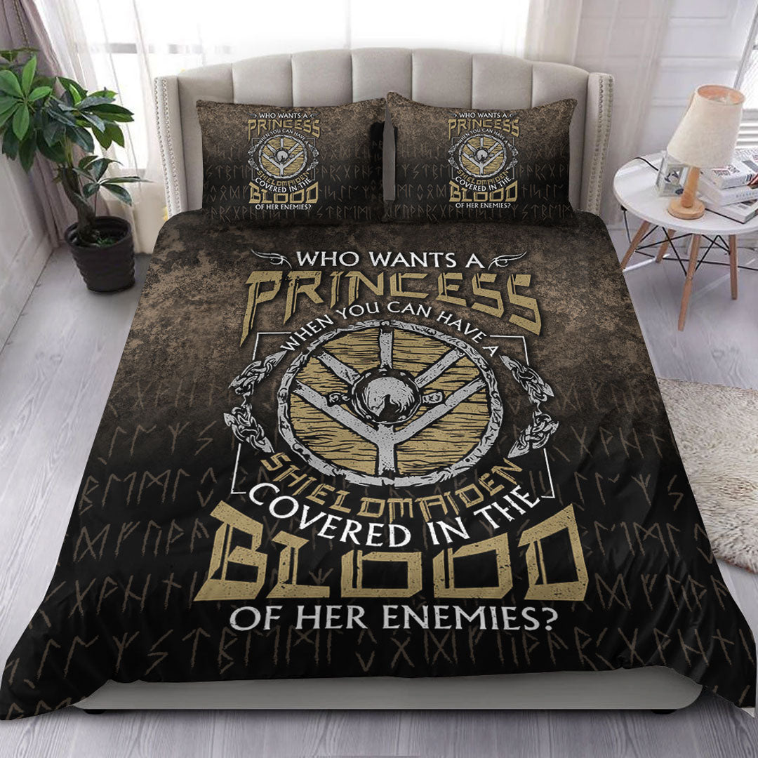 Viking Bedding Set Who Wants A Princess Instead Of A Shield Maiden