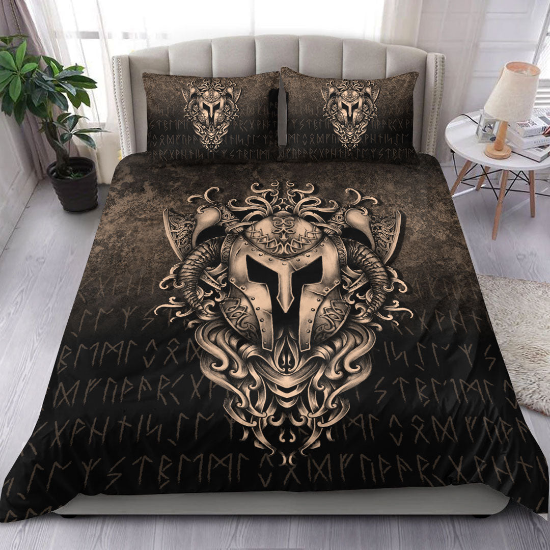 Viking Bedding Set The Armor Of Viking Gold Version