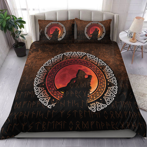 Viking Bedding Set Fenrir Norse Wolf Son of Loki