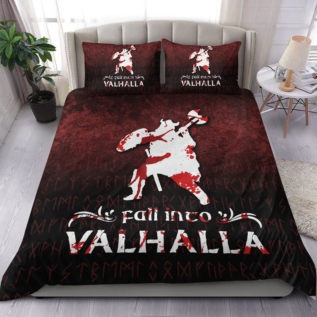 Viking Bedding Set Fall Into Valhalla