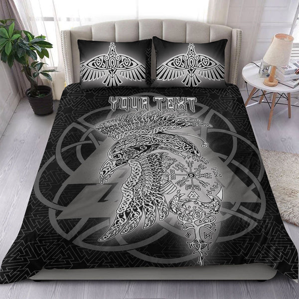 Viking Bedding Set Valknut Raven