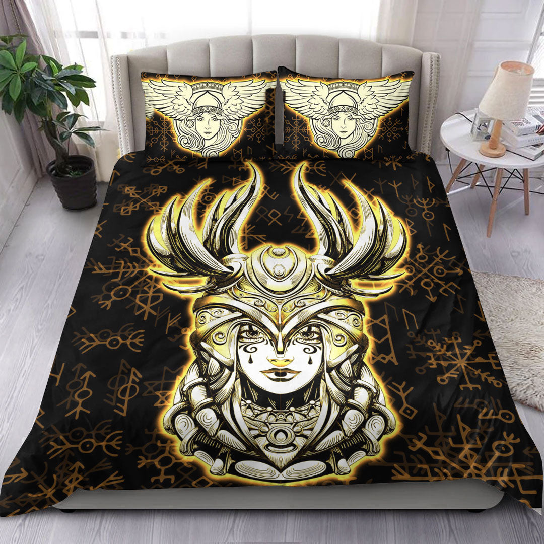 Viking Bedding Set Viking Valkyrie Gold