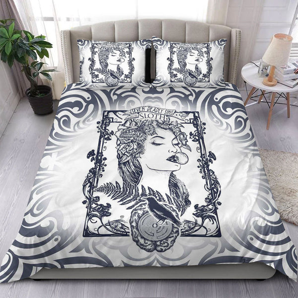 Viking Bedding Set Sloth! Seven Deadly Sins Celtic Tattoo