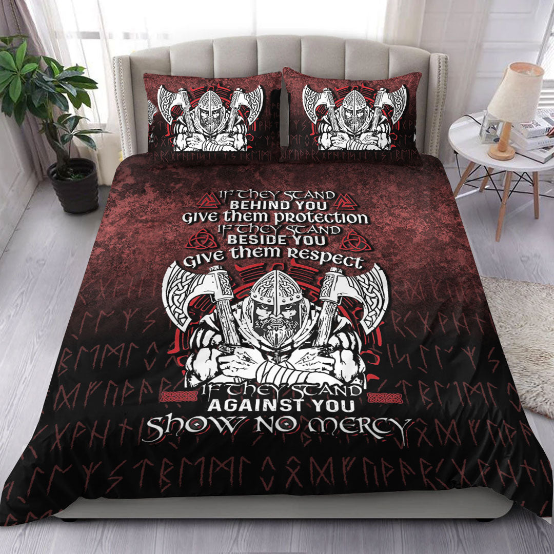 Viking Bedding Set Against You Show No Mercy