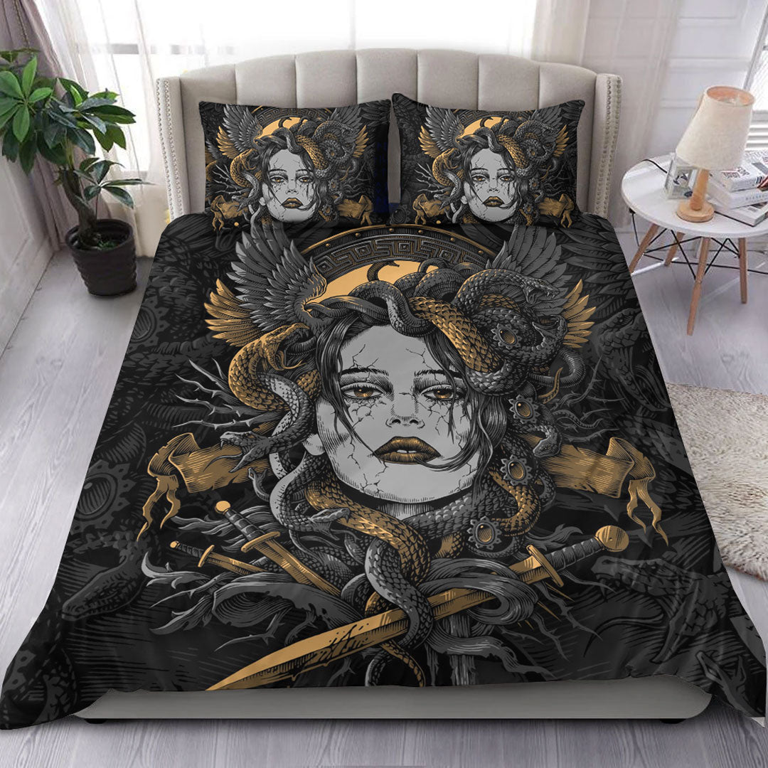 Viking Bedding Set Head Of Medusa