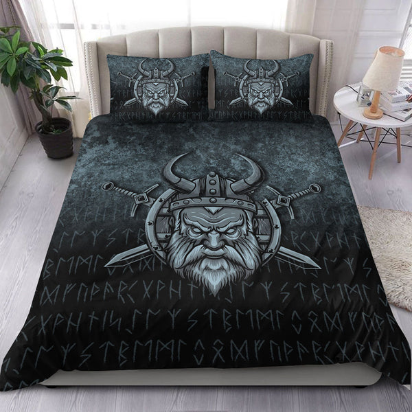 Viking Bedding Set Victory or Valhalla Warrior Ver02