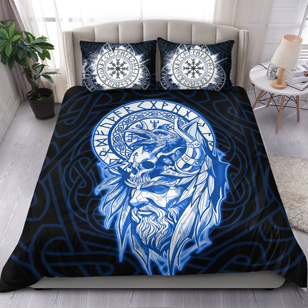 Viking Bedding Set Viking Odin Set Blue