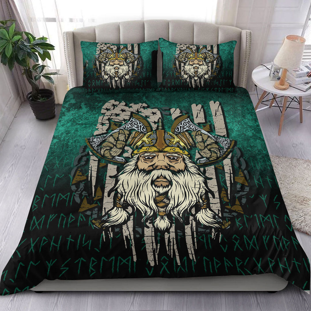 Viking Bedding Set America Odin