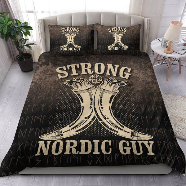 Viking Bedding Set Strong Nordic Guy