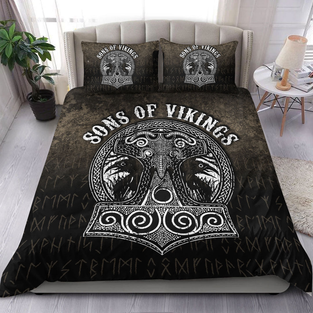 Viking Bedding Set Son Of Viking Mjolnir