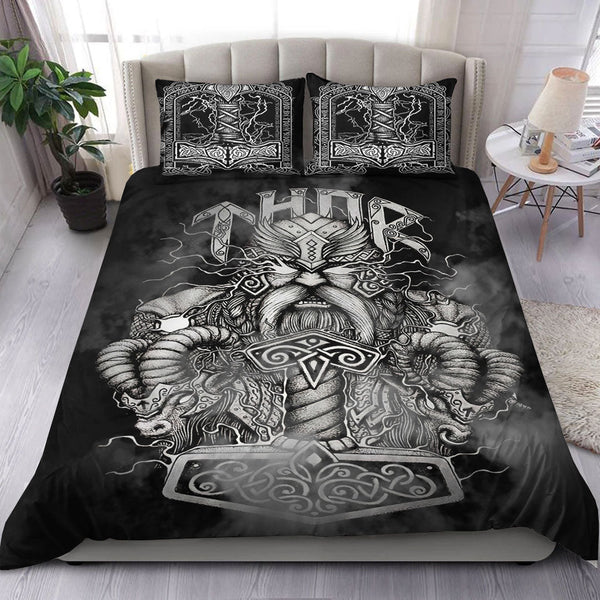 Viking Bedding Set Thor And Hammer