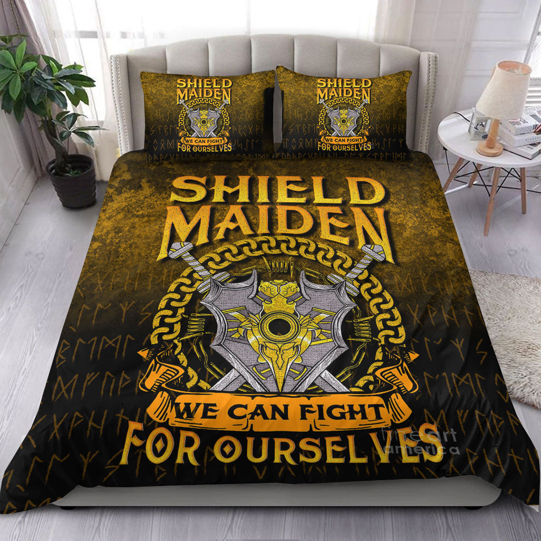 Viking Bedding Set Shield Maiden We Can Fight For Ourselves