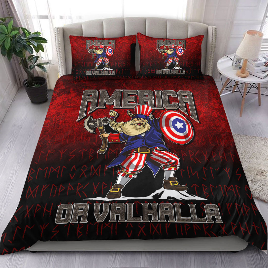 Viking Bedding Set America Or Valhalla Ver02