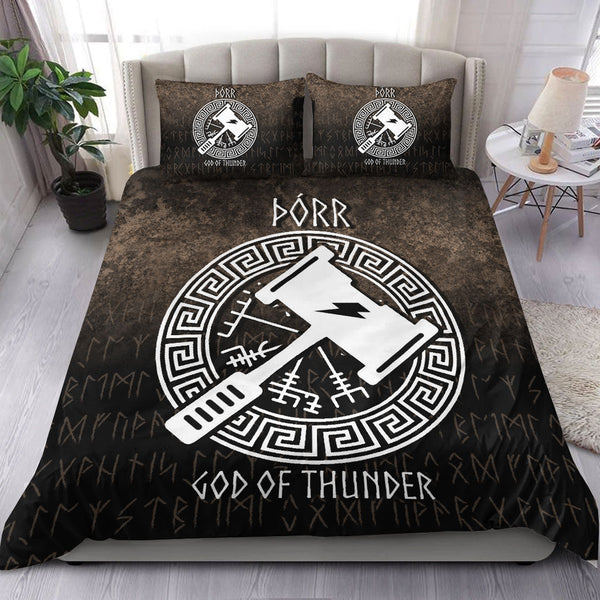 Viking Bedding Set Porr God Of Thunder