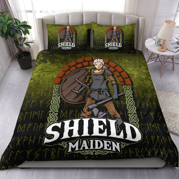 Viking Bedding Set Viking ShieldMaiden Ver01