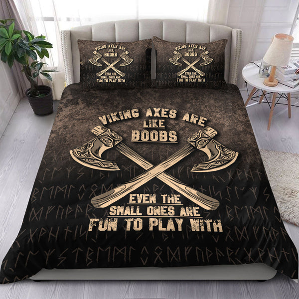 Viking Bedding Set Viking Axes Are Like Boobs