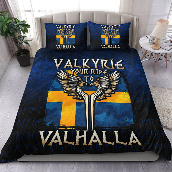 Viking Bedding Set Valkyrie Your Ride to Valhalla Sweden