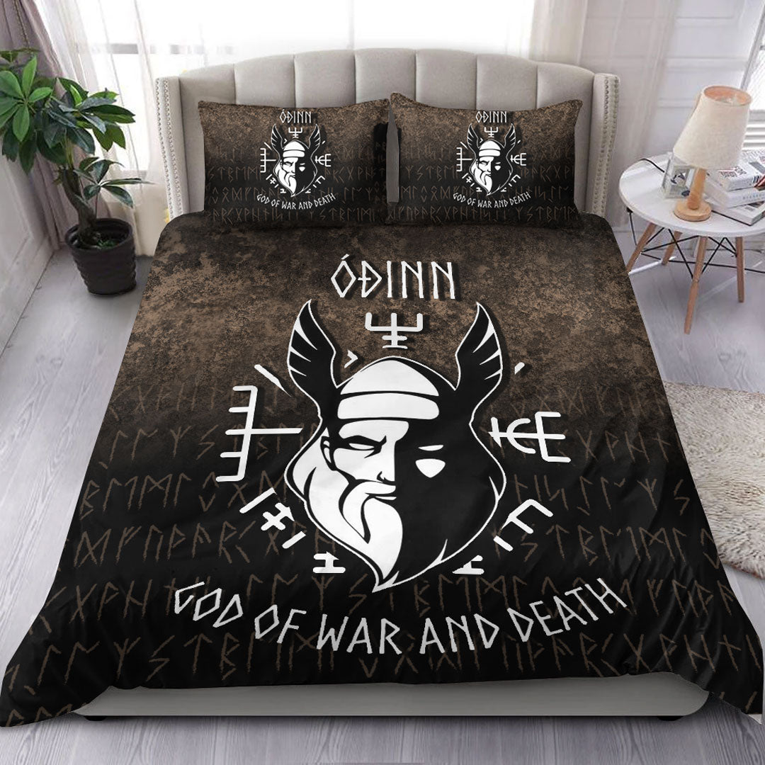 Viking Bedding Set Odin God Of War And Death