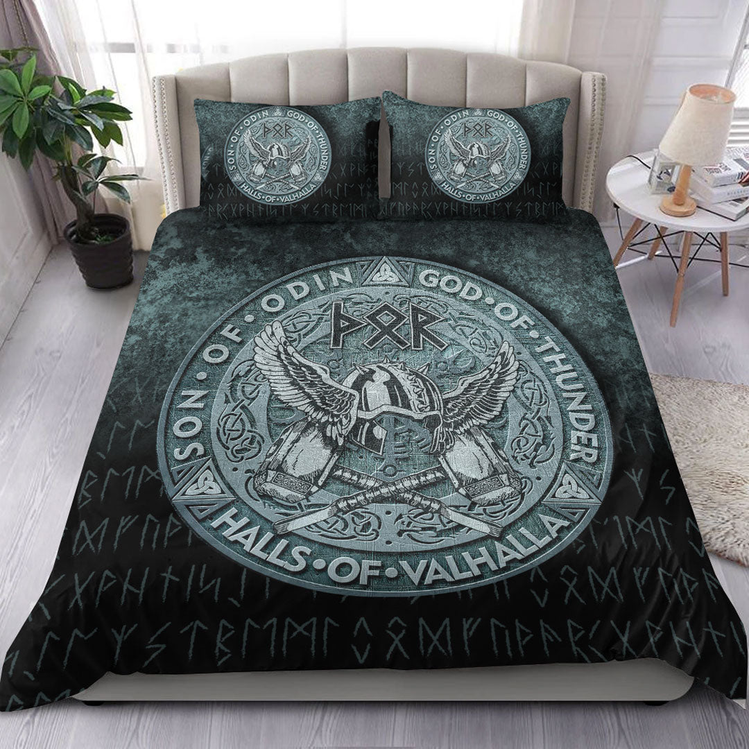 Viking Bedding Set Thor God Of Thunder