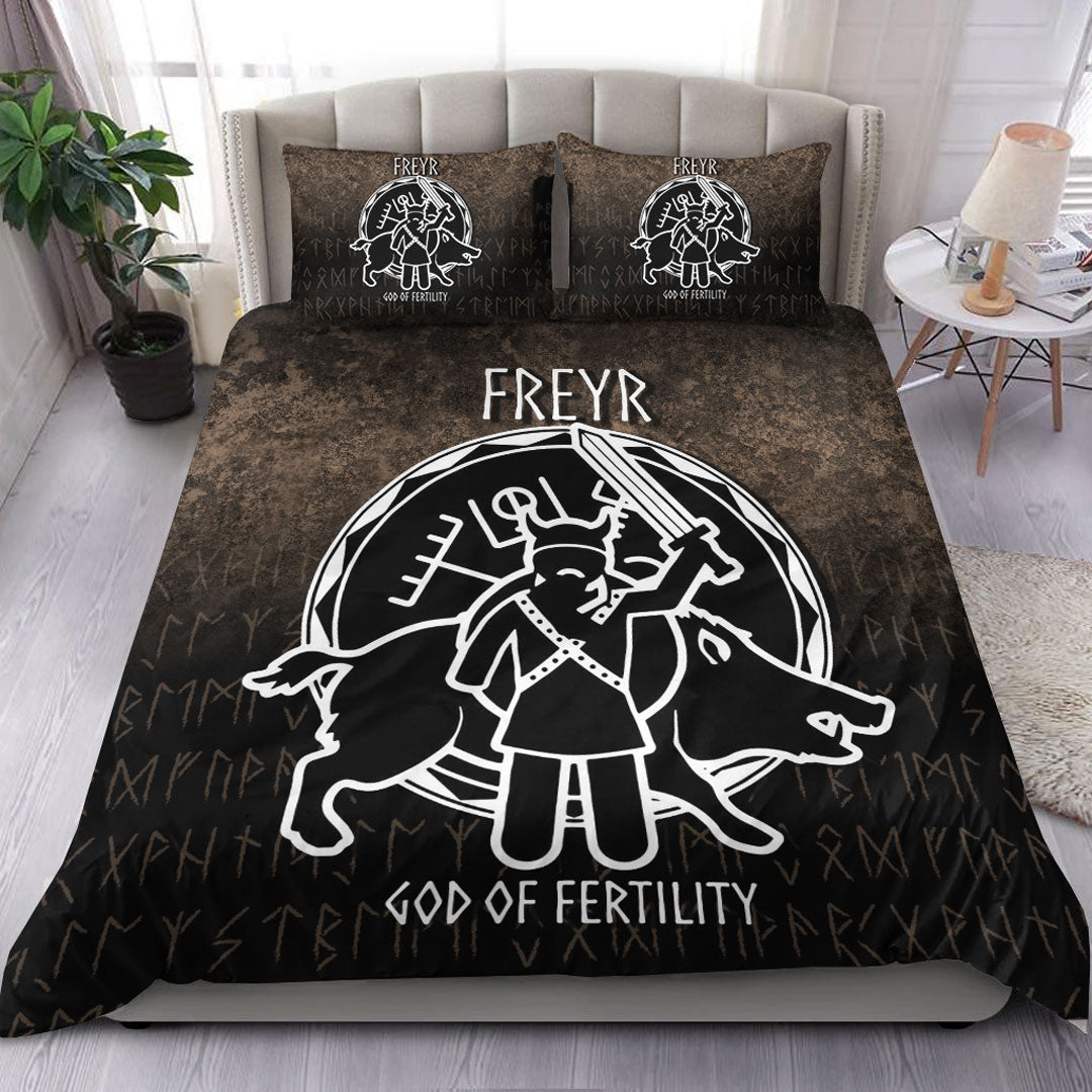 Viking Bedding Set Freyr God Of Fertility