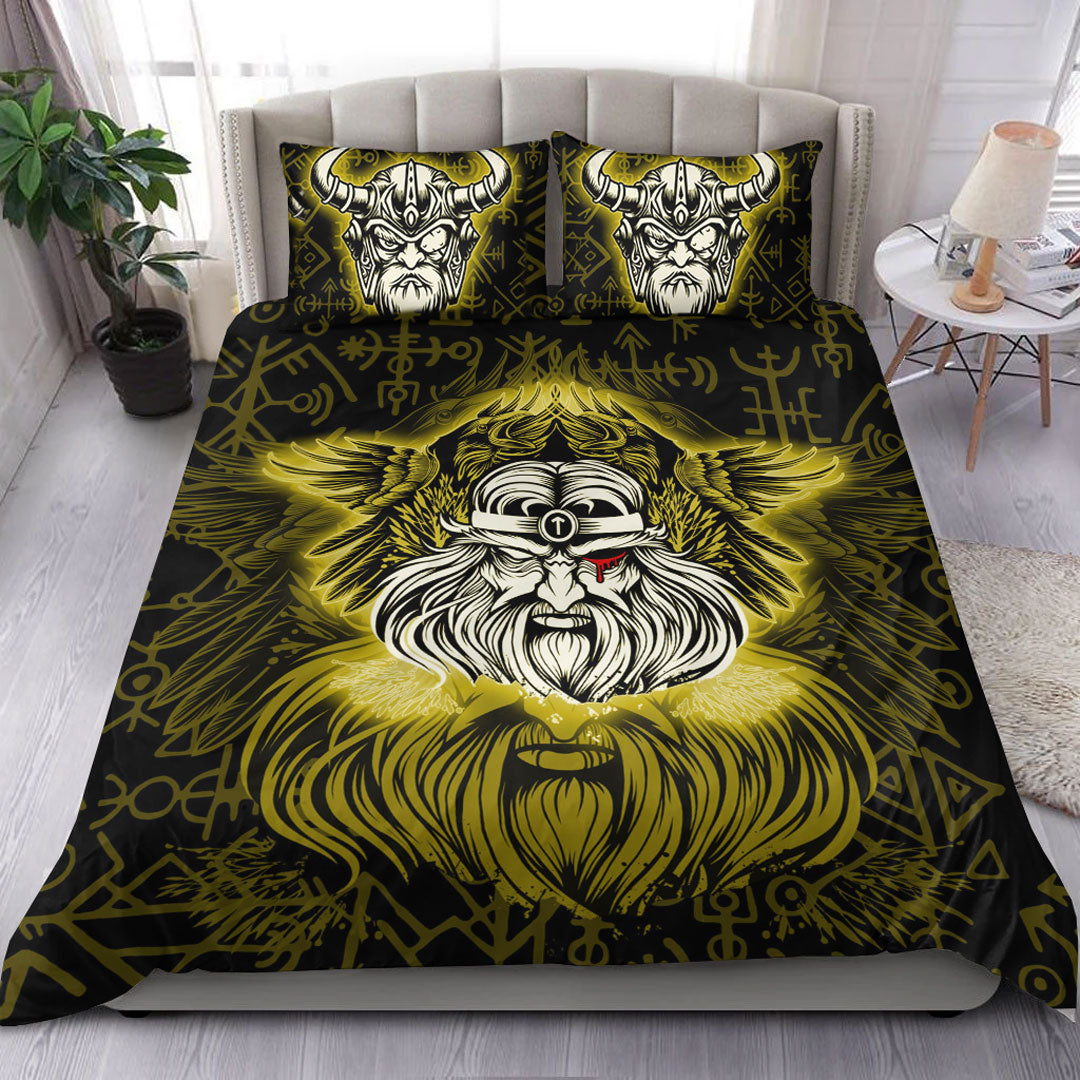 Viking Bedding Set Viking Odin Gold