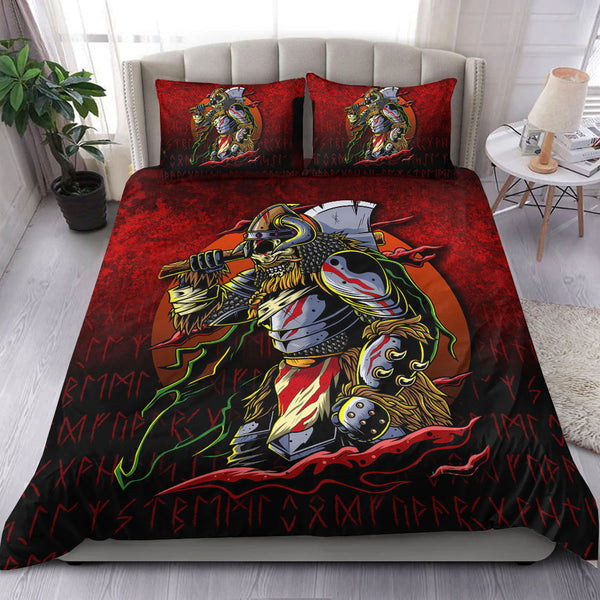 Viking Bedding Set Samurai Viking Warrior Ronin Berserk Armor Axe