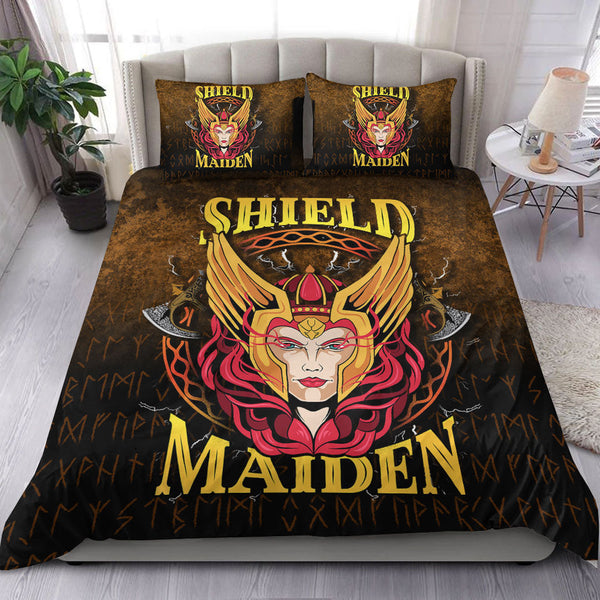 Viking Bedding Set Shield Maiden