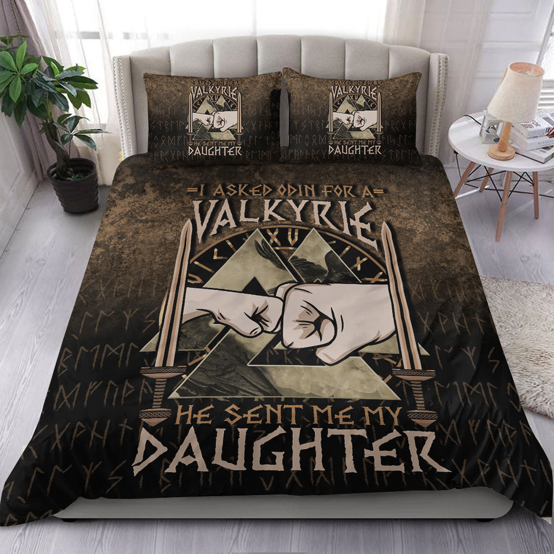 Viking Bedding Set I Asked Odin For A Valkyrie He Sent Me My Daughter