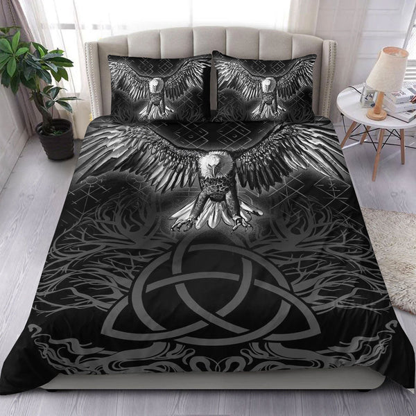 Viking Bedding Set Raven Tree Cletic