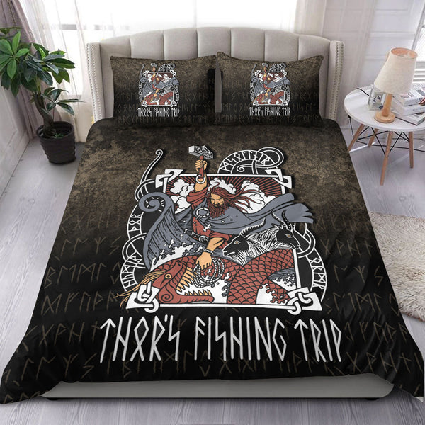 Viking Bedding Set Thor's Fishing Trip