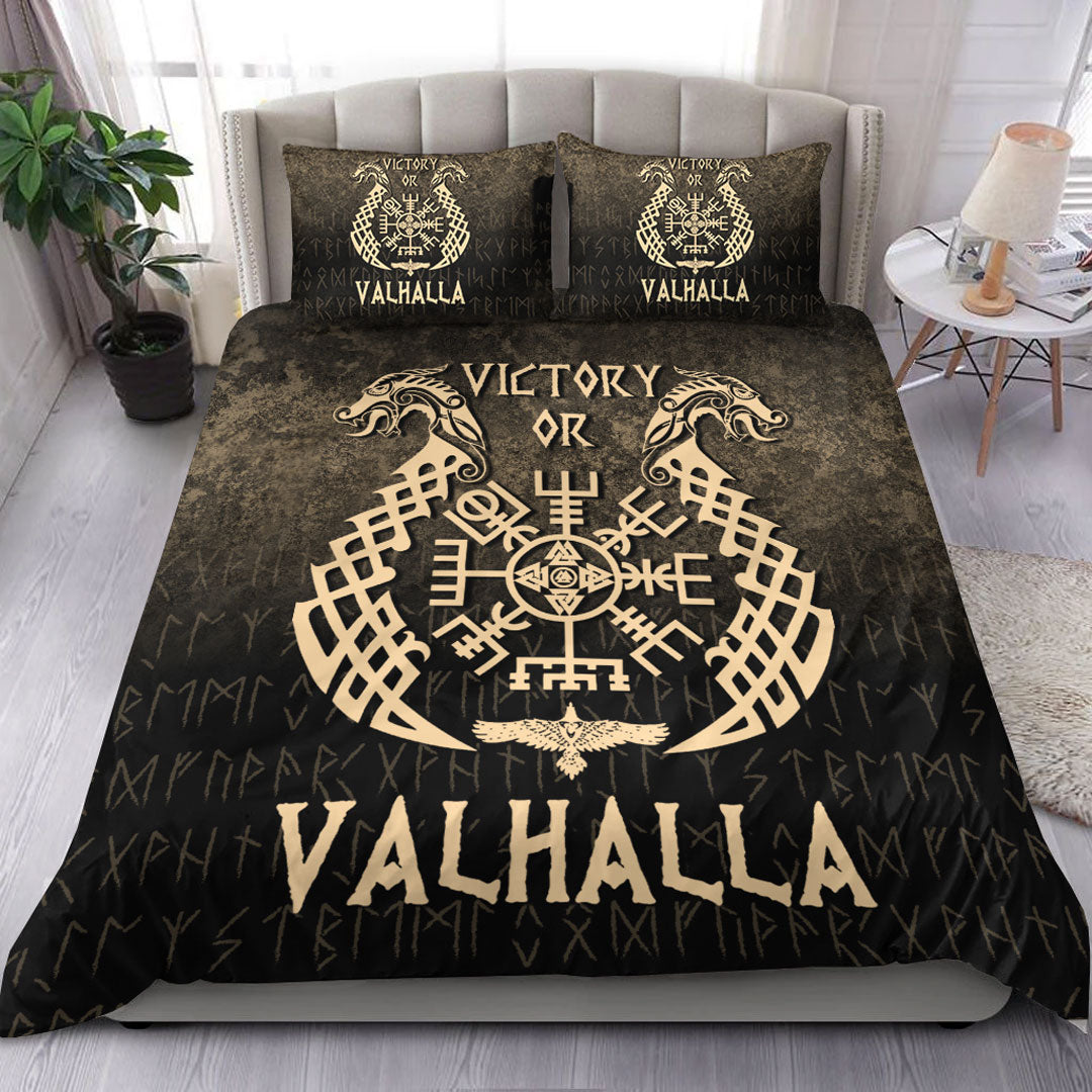 Viking Bedding Set Victory or Valhalla Gold Version