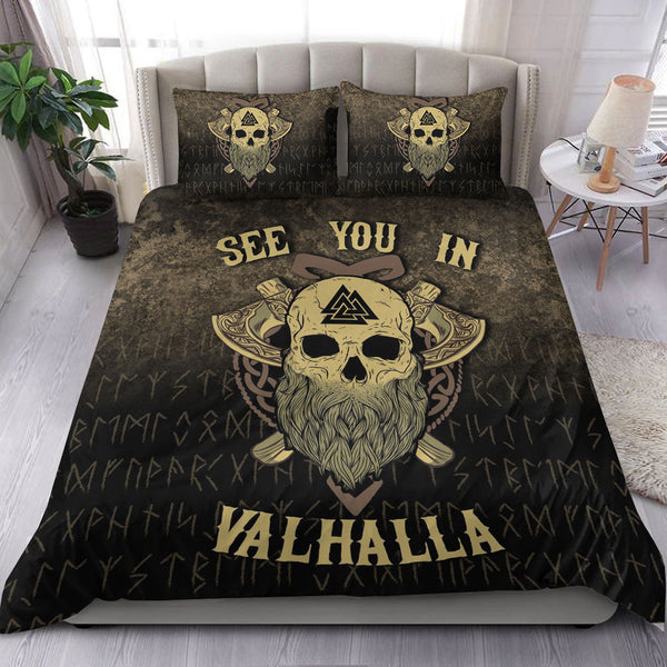 Viking Bedding Set See you in Valhalla