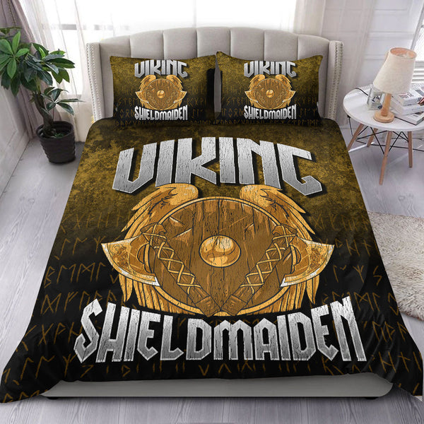 Viking Bedding Set Viking ShieldMaiden Ver02