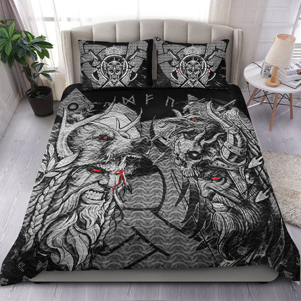 Viking Bedding Set Norse Warrior Berserker