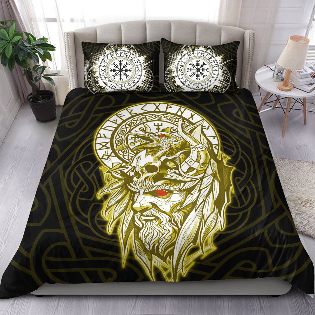 Viking Bedding Set Viking Odin Set Gold