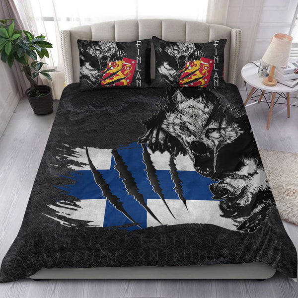 Viking Bedding Set Finland Wolf Style