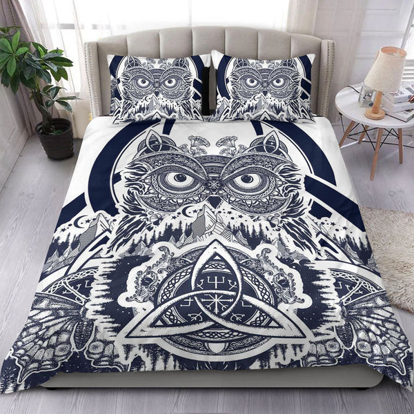 Viking Bedding Set Viking Owl Celtic