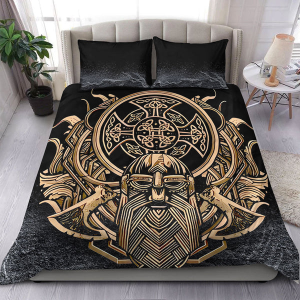 Viking Bedding Set Celtic Odin Axe Style