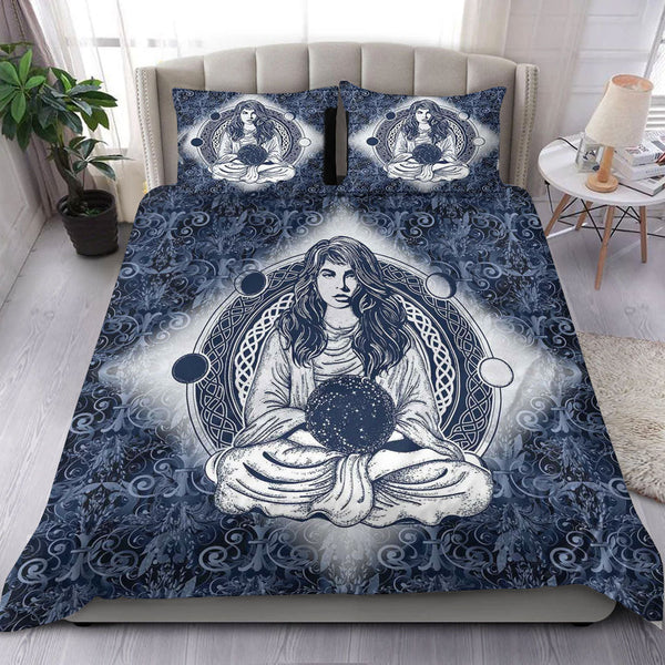 Viking Bedding Set Wicca Sorceress Celtic Tattoo